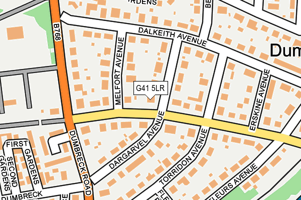 G41 5LR map - OS OpenMap – Local (Ordnance Survey)