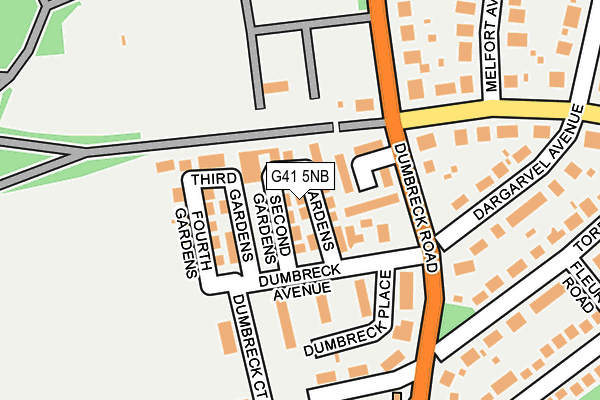 G41 5NB map - OS OpenMap – Local (Ordnance Survey)