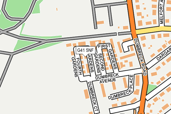 G41 5NF map - OS OpenMap – Local (Ordnance Survey)