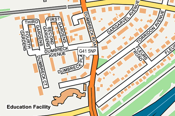 G41 5NP map - OS OpenMap – Local (Ordnance Survey)
