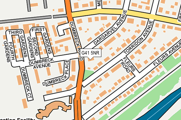 G41 5NR map - OS OpenMap – Local (Ordnance Survey)