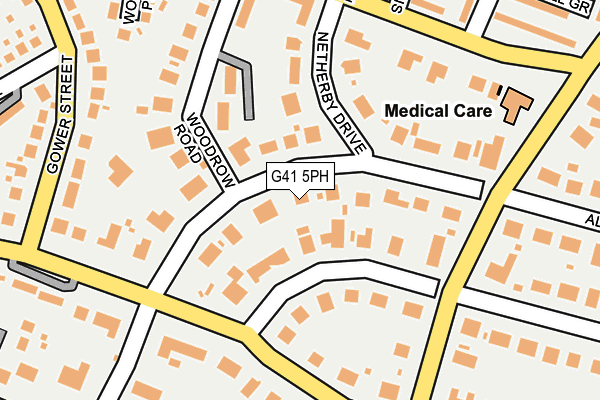 G41 5PH map - OS OpenMap – Local (Ordnance Survey)