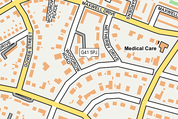 G41 5PJ map - OS OpenMap – Local (Ordnance Survey)