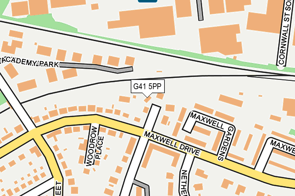 G41 5PP map - OS OpenMap – Local (Ordnance Survey)