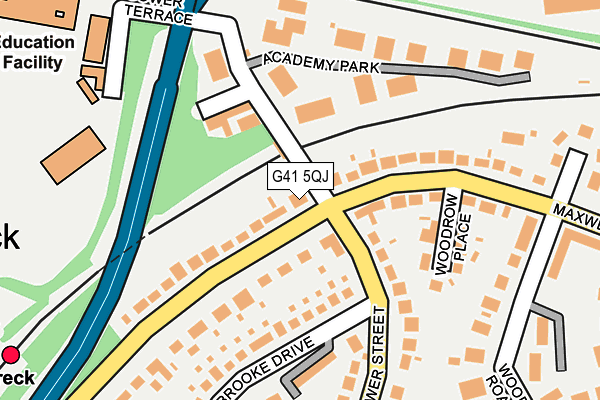 G41 5QJ map - OS OpenMap – Local (Ordnance Survey)
