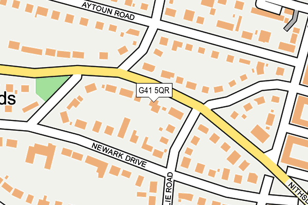 G41 5QR map - OS OpenMap – Local (Ordnance Survey)