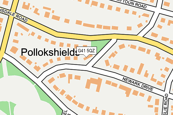 G41 5QZ map - OS OpenMap – Local (Ordnance Survey)