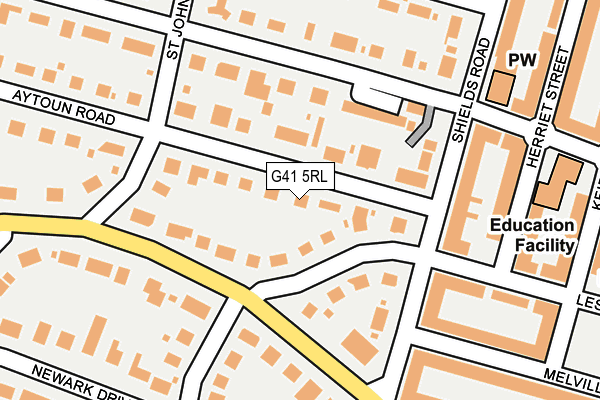 G41 5RL map - OS OpenMap – Local (Ordnance Survey)