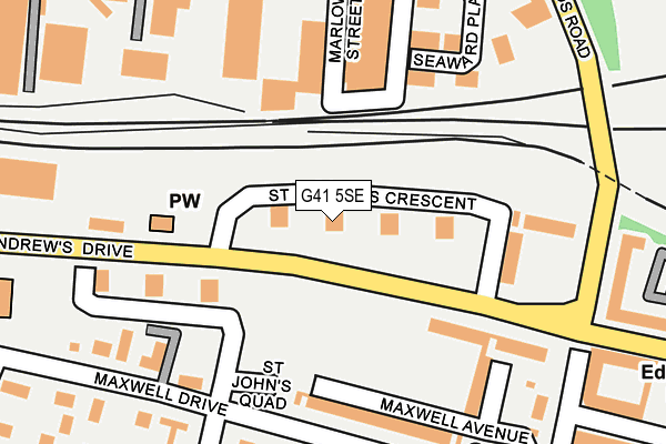 G41 5SE map - OS OpenMap – Local (Ordnance Survey)