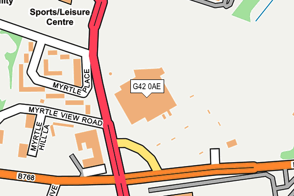 G42 0AE map - OS OpenMap – Local (Ordnance Survey)