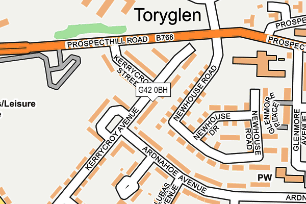 G42 0BH map - OS OpenMap – Local (Ordnance Survey)