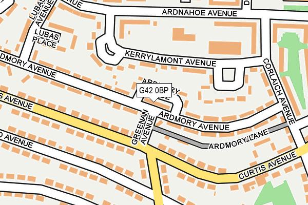 G42 0BP map - OS OpenMap – Local (Ordnance Survey)
