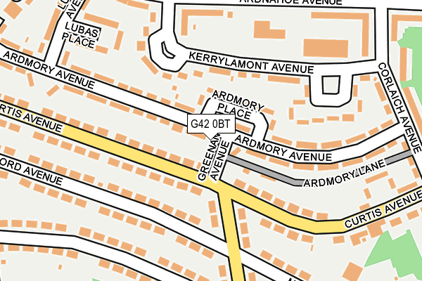 G42 0BT map - OS OpenMap – Local (Ordnance Survey)