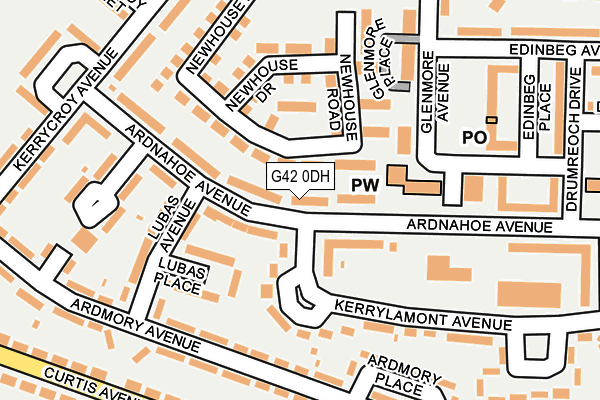 G42 0DH map - OS OpenMap – Local (Ordnance Survey)