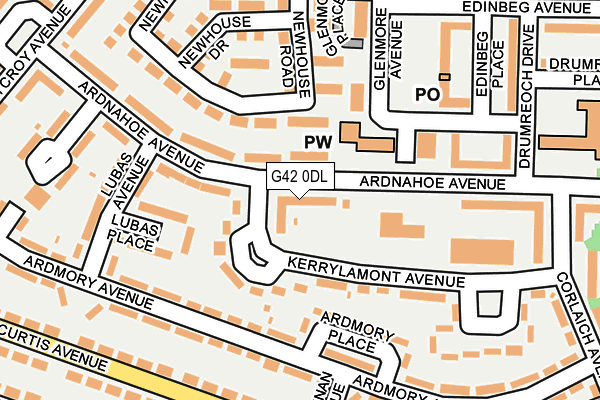 G42 0DL map - OS OpenMap – Local (Ordnance Survey)