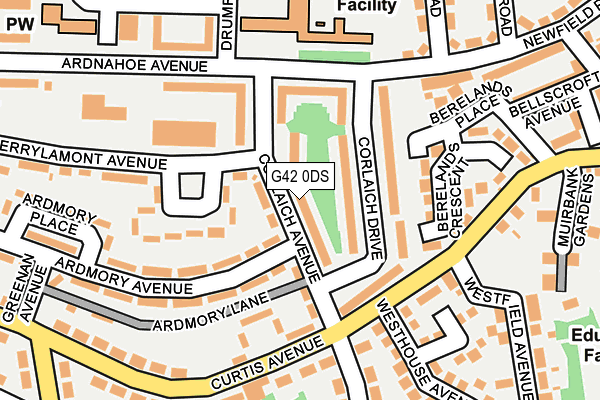 G42 0DS map - OS OpenMap – Local (Ordnance Survey)