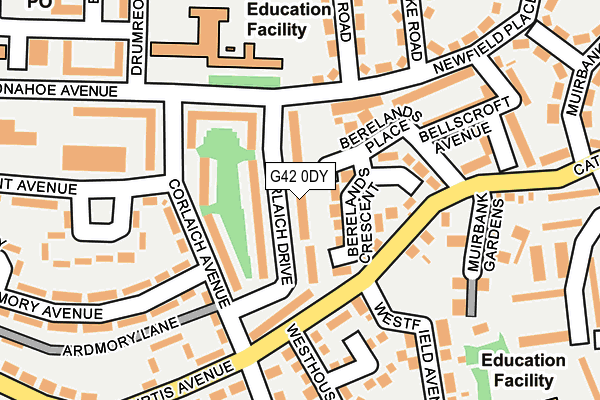 G42 0DY map - OS OpenMap – Local (Ordnance Survey)