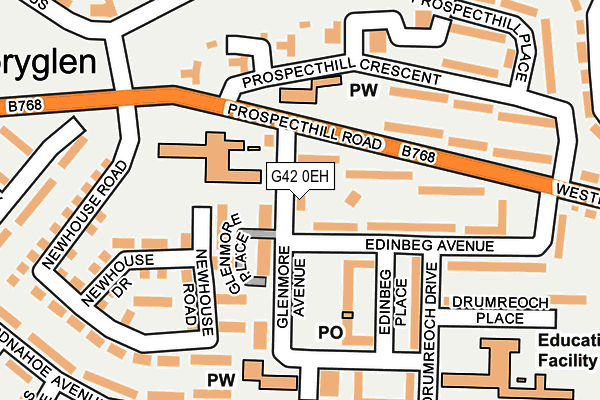 G42 0EH map - OS OpenMap – Local (Ordnance Survey)
