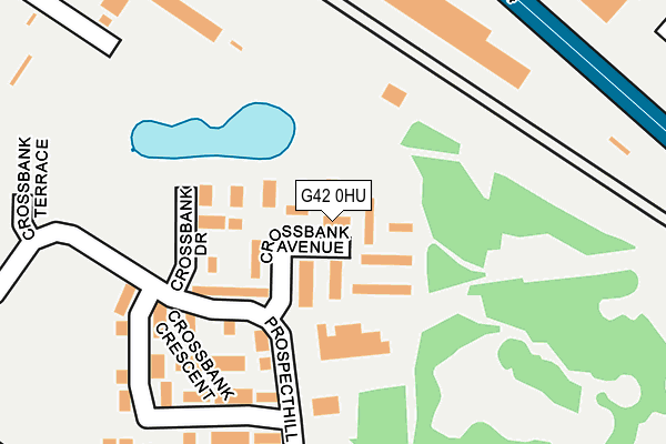 G42 0HU map - OS OpenMap – Local (Ordnance Survey)