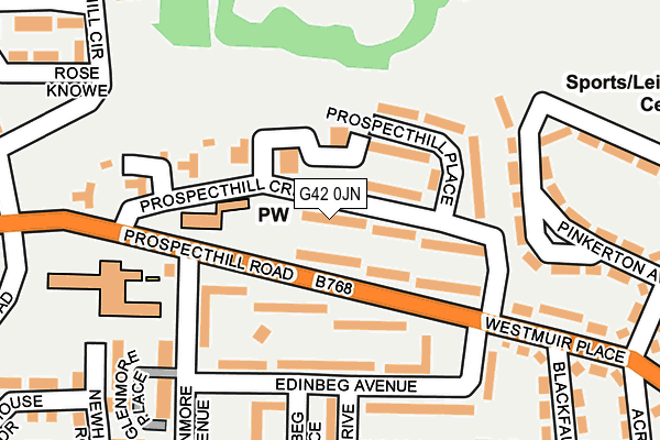 G42 0JN map - OS OpenMap – Local (Ordnance Survey)