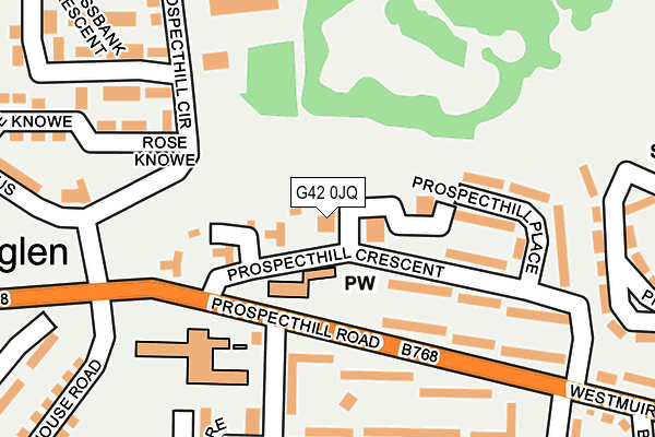 G42 0JQ map - OS OpenMap – Local (Ordnance Survey)