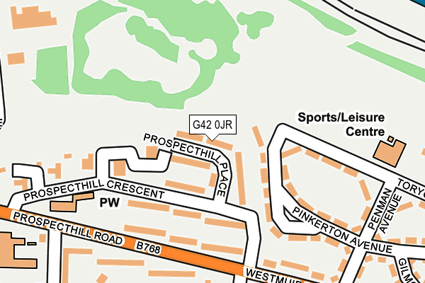 G42 0JR map - OS OpenMap – Local (Ordnance Survey)