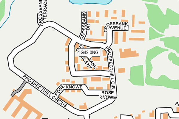 G42 0NG map - OS OpenMap – Local (Ordnance Survey)