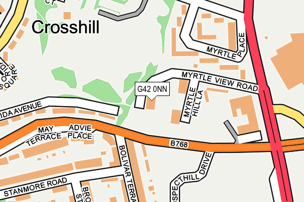 G42 0NN map - OS OpenMap – Local (Ordnance Survey)