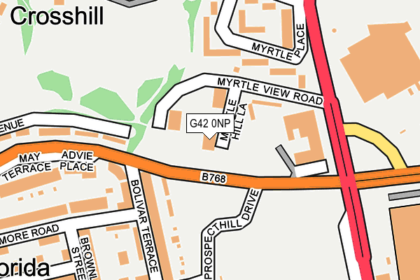 G42 0NP map - OS OpenMap – Local (Ordnance Survey)