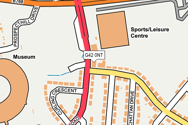 G42 0NT map - OS OpenMap – Local (Ordnance Survey)