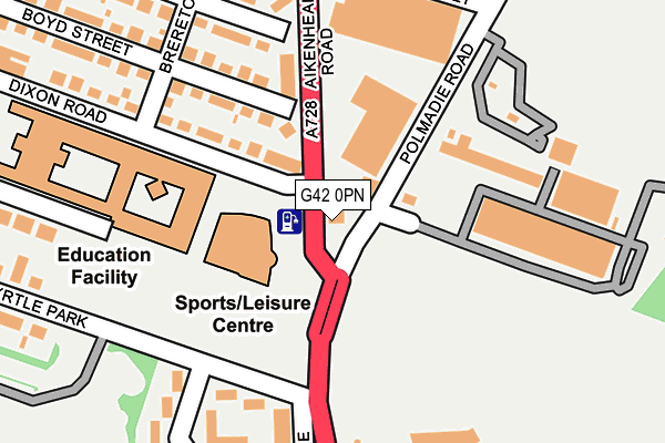 G42 0PN map - OS OpenMap – Local (Ordnance Survey)