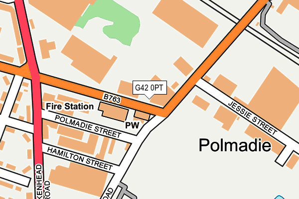 G42 0PT map - OS OpenMap – Local (Ordnance Survey)