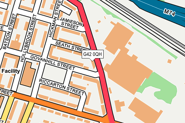 G42 0QH map - OS OpenMap – Local (Ordnance Survey)