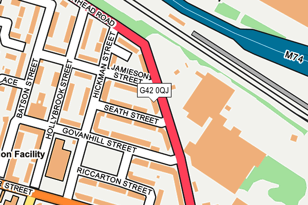 G42 0QJ map - OS OpenMap – Local (Ordnance Survey)