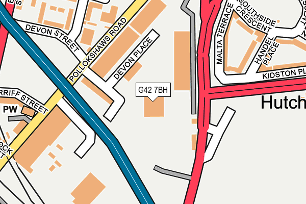 G42 7BH map - OS OpenMap – Local (Ordnance Survey)