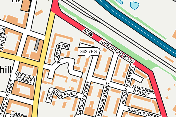 G42 7EG map - OS OpenMap – Local (Ordnance Survey)