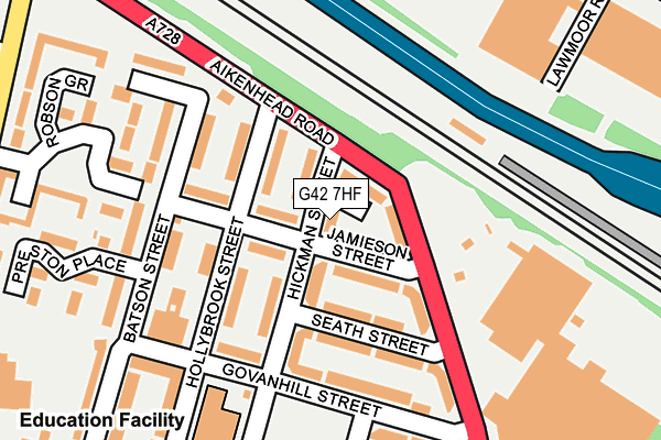 G42 7HF map - OS OpenMap – Local (Ordnance Survey)