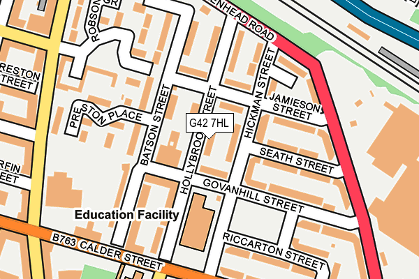 G42 7HL map - OS OpenMap – Local (Ordnance Survey)