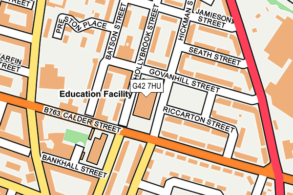 G42 7HU map - OS OpenMap – Local (Ordnance Survey)