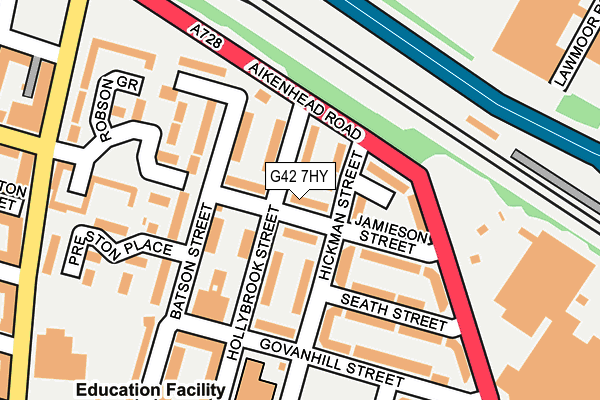 G42 7HY map - OS OpenMap – Local (Ordnance Survey)
