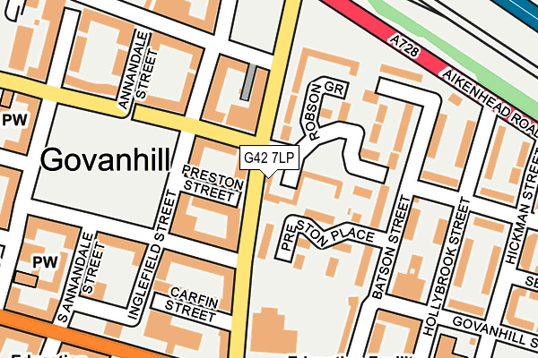 G42 7LP map - OS OpenMap – Local (Ordnance Survey)