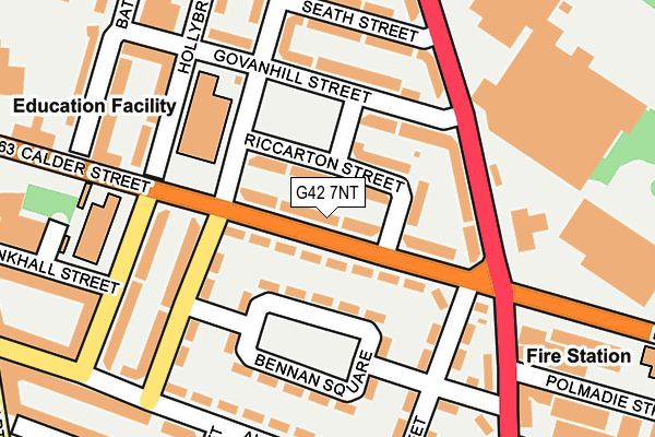 G42 7NT map - OS OpenMap – Local (Ordnance Survey)