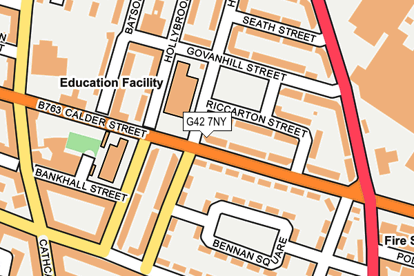 G42 7NY map - OS OpenMap – Local (Ordnance Survey)