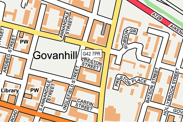 G42 7PR map - OS OpenMap – Local (Ordnance Survey)