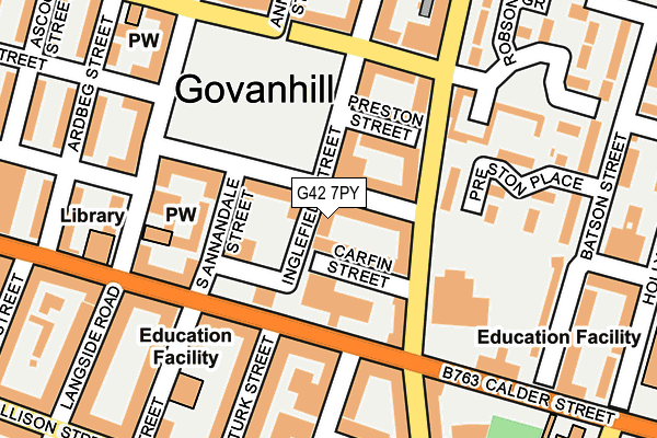 G42 7PY map - OS OpenMap – Local (Ordnance Survey)