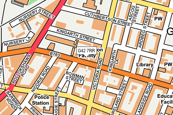 G42 7RR map - OS OpenMap – Local (Ordnance Survey)