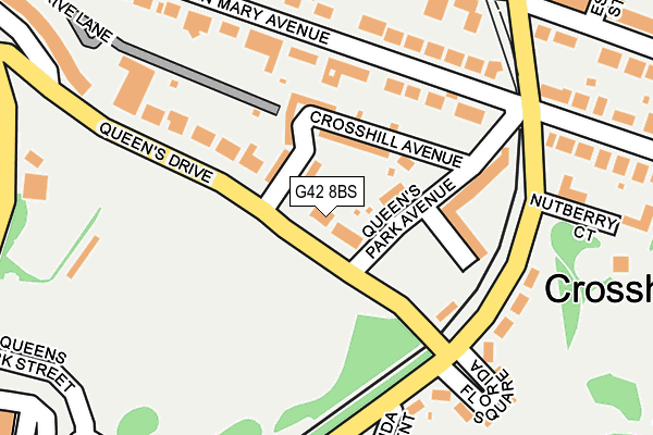 G42 8BS map - OS OpenMap – Local (Ordnance Survey)