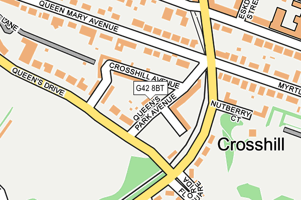 G42 8BT map - OS OpenMap – Local (Ordnance Survey)