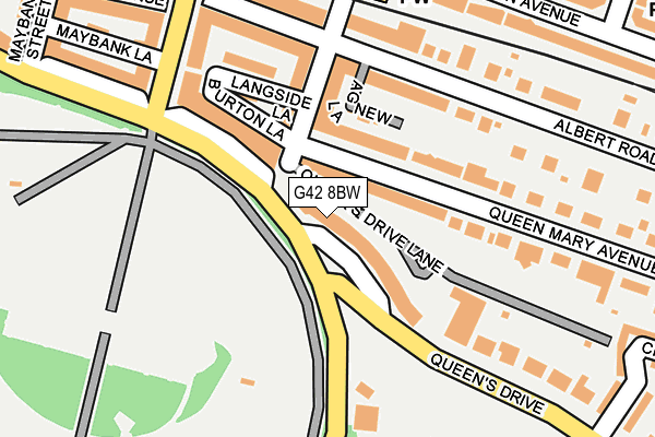 G42 8BW map - OS OpenMap – Local (Ordnance Survey)