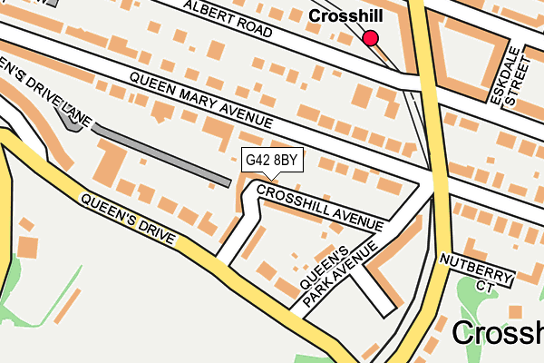 G42 8BY map - OS OpenMap – Local (Ordnance Survey)